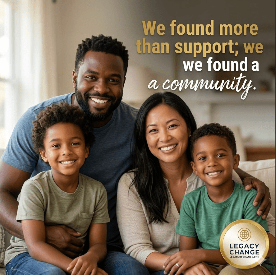 Community members connecting with support and benefits